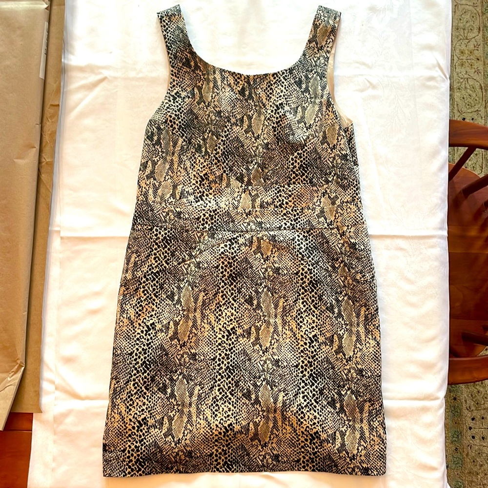 Snakeskin print dress size 10